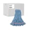 Boardwalk 1 in Looped-End Wet Mop, Blue, Cotton/Synthetic, PK12, BWK503BLNB BWK503BLNB - alternate 3